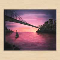 Bridge Oil Painting