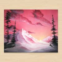 Mountain Oil Painting