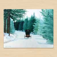 Winter Oil Painting